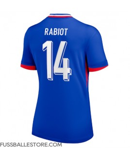 Günstige Frankreich Adrien Rabiot #14 Heimtrikot Damen EM 2024 Kurzarm